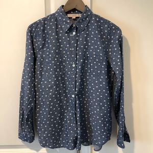 Soft cotton LOFT button down shirt